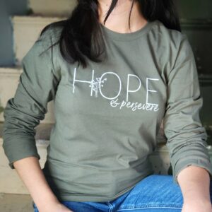 "HOPE & Persevere" Long Sleeve T-Shirt